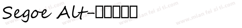 Segoe Alt字体转换